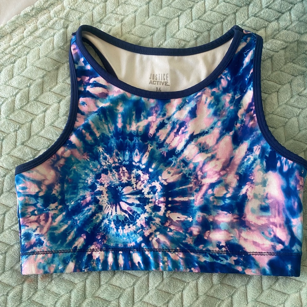 Multi color sports bra